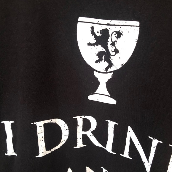 GAME OF THRONES “I DRINK AND I KNOW THINGS” TSHIRT - Picture 3 of 5